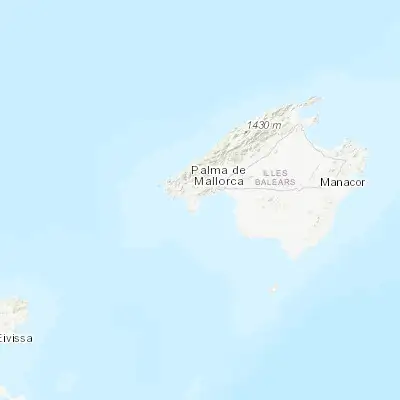 Map showing location of Palmanova (39.524700, 2.539220)
