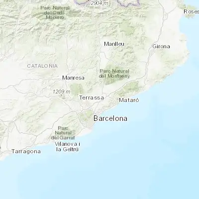 Map showing location of Parets del Vallès (41.574810, 2.233060)