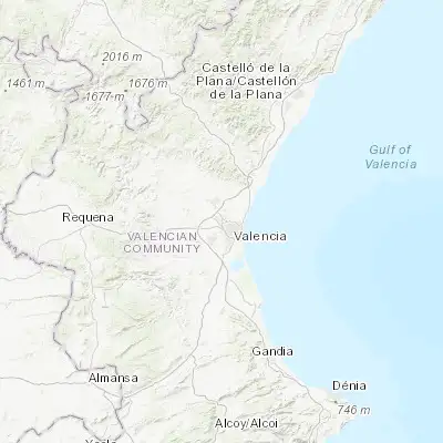 Map showing location of Paterna (39.502630, -0.440790)
