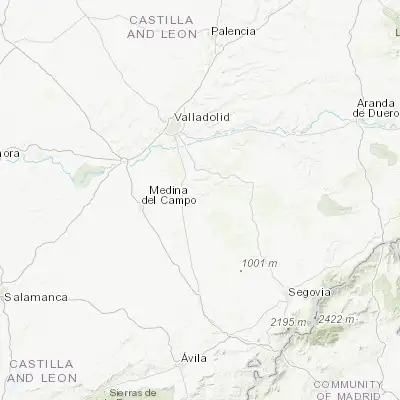 Map showing location of Pedrajas de San Esteban (41.341450, -4.582250)