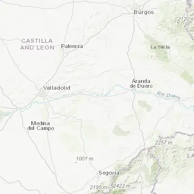 Map showing location of Peñafiel (41.601650, -4.114180)