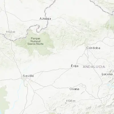 Map showing location of Peñaflor (37.708920, -5.345040)