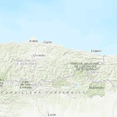 Map showing location of Piloña (43.350000, -5.366670)