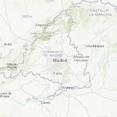 Map showing location of Pinar de Chamartín (40.479030, -3.668360)