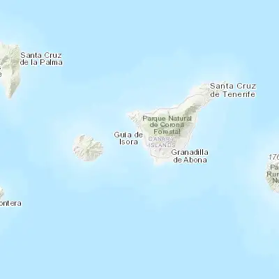 Map showing location of Playa de San Juan (28.181590, -16.816890)