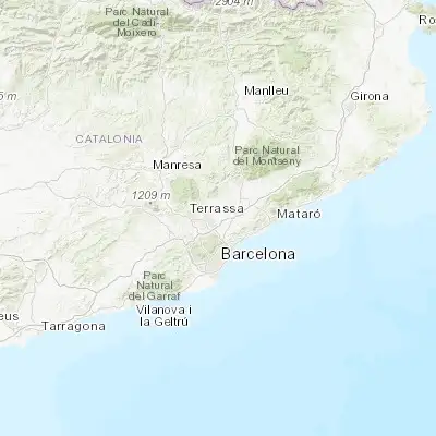 Map showing location of Polinyà (41.550000, 2.150000)