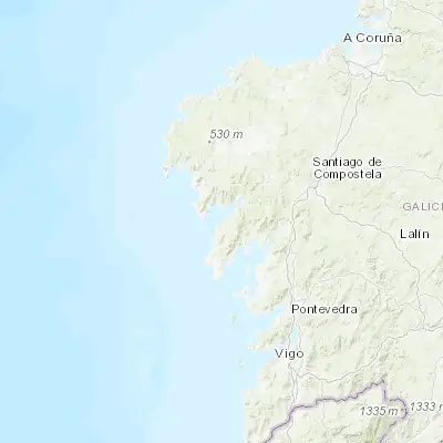 Map showing location of Porto do Son (42.724820, -9.005270)