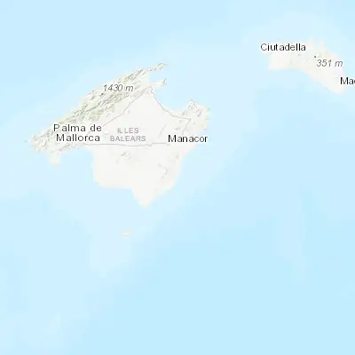 Map showing location of Portocolom (39.415890, 3.256970)