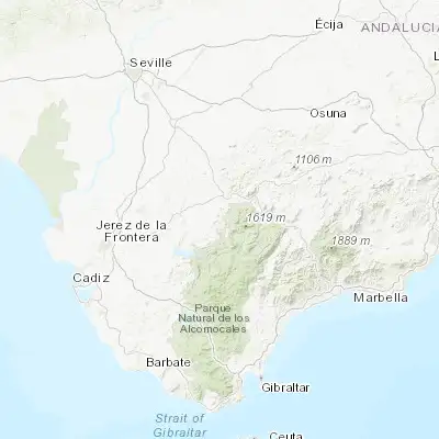 Map showing location of Prado del Rey (36.787560, -5.555890)
