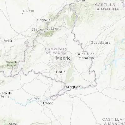 Map showing location of Puente de Vallecas (40.393540, -3.662000)