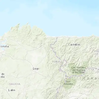 Map showing location of Puente Nuevo (43.349480, -7.194580)
