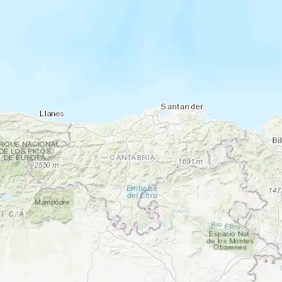 Map showing location of Puente Viesgo (43.298150, -3.968170)