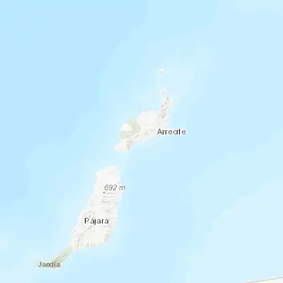 Map showing location of Puerto del Carmen (28.923130, -13.665790)