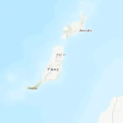 Map showing location of Puerto del Rosario (28.500380, -13.862720)