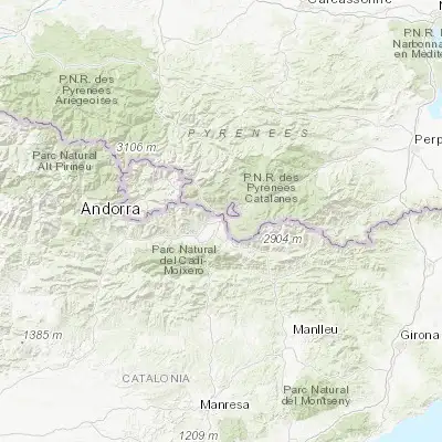 Map showing location of Puigcerdà (42.431600, 1.928190)