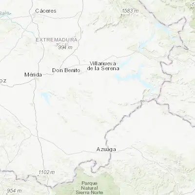 Map showing location of Quintana de la Serena (38.745950, -5.672330)