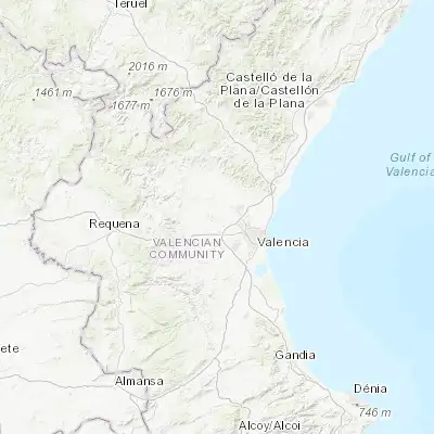 Map showing location of Ribarroja del Turia (39.545950, -0.570690)