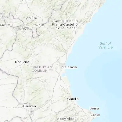 Map showing location of Rocafort (39.533330, -0.400000)