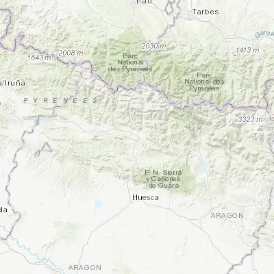 Map showing location of Sabiñánigo (42.519240, -0.366070)