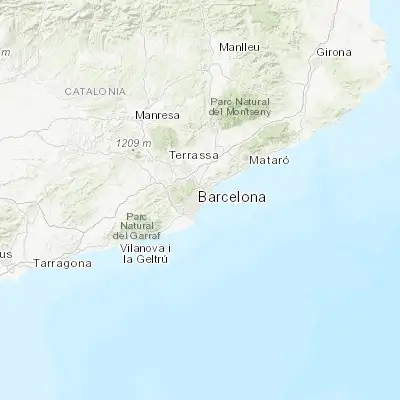 Map showing location of Sagrada Família (41.404080, 2.173320)