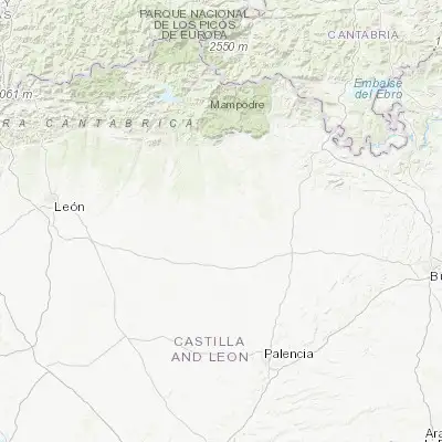 Map showing location of Saldaña (42.521460, -4.736050)