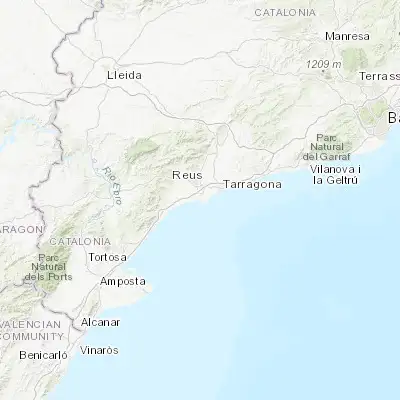 Map showing location of Salou (41.076630, 1.141630)