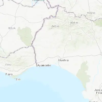 Map showing location of San Bartolomé de la Torre (37.445150, -7.105970)