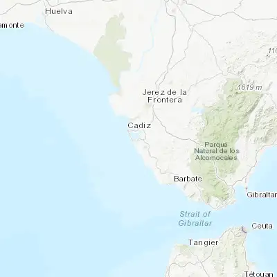 Map showing location of San Fernando (36.475900, -6.198170)