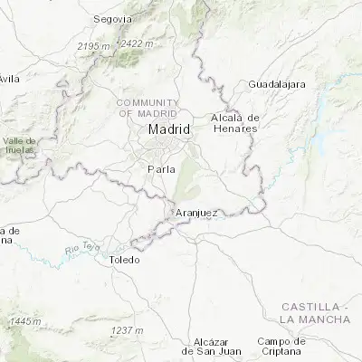 Map showing location of San Martín de la Vega (40.207350, -3.570630)