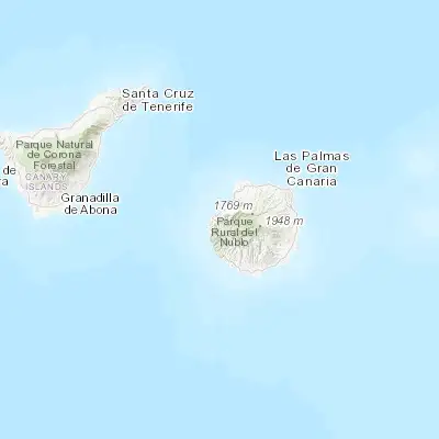 Map showing location of San Nicolás (27.989100, -15.781260)