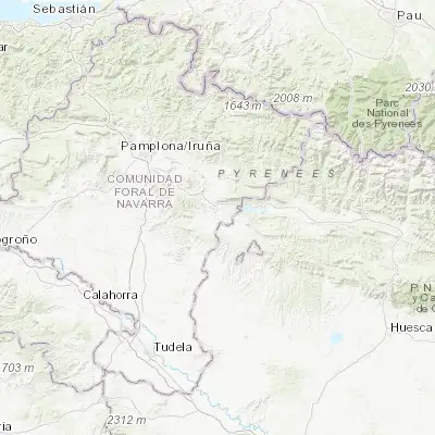 Map showing location of Sangüesa/Zangoza (42.574830, -1.282830)