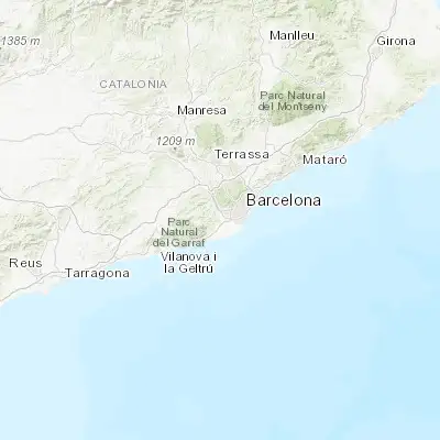 Map showing location of Sant Boi de Llobregat (41.343570, 2.036590)