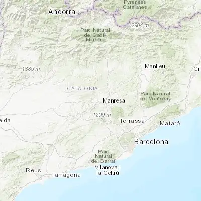 Map showing location of Sant Joan de Vilatorrada (41.745490, 1.804760)