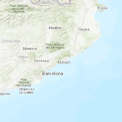 Map showing location of Sant Vicenç de Montalt (41.578530, 2.508790)