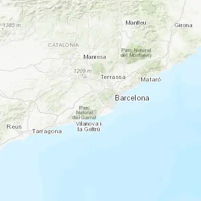 Map showing location of Sant Vicenç dels Horts (41.393170, 2.006890)