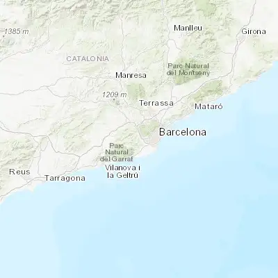 Map showing location of Santa Coloma de Cervelló (41.367360, 2.014260)