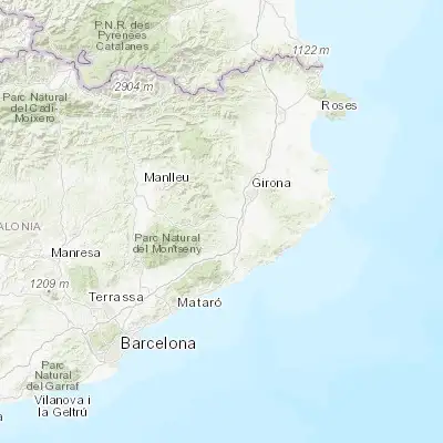 Map showing location of Santa Coloma de Farners (41.866670, 2.666670)
