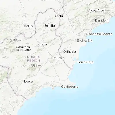 Map showing location of Santa Cruz (38.021800, -1.057490)