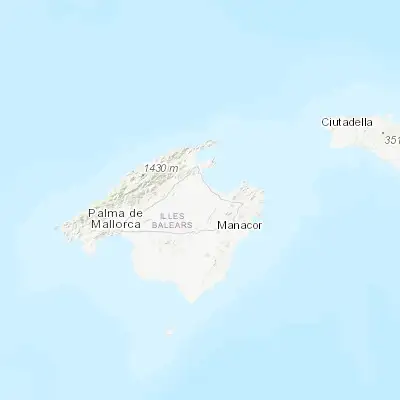 Map showing location of Santa Margalida (39.701430, 3.102150)
