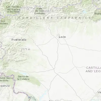 Map showing location of Santa María del Páramo (42.355120, -5.751510)