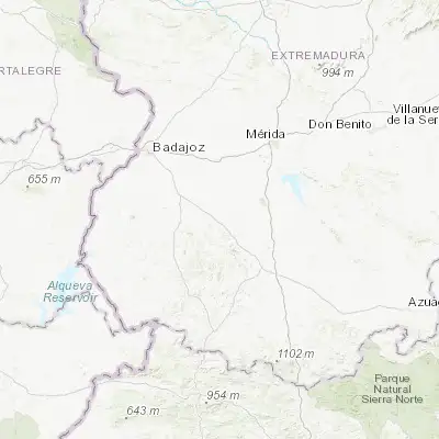 Map showing location of Santa Marta (38.614210, -6.627990)