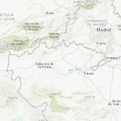 Map showing location of Santa Olalla (40.023480, -4.430250)