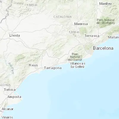 Map showing location of Santa Oliva (41.253570, 1.550860)