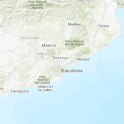 Map showing location of Santa Perpètua de Mogoda (41.533330, 2.183330)