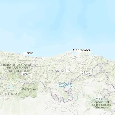 Map showing location of Santillana (43.389030, -4.108440)