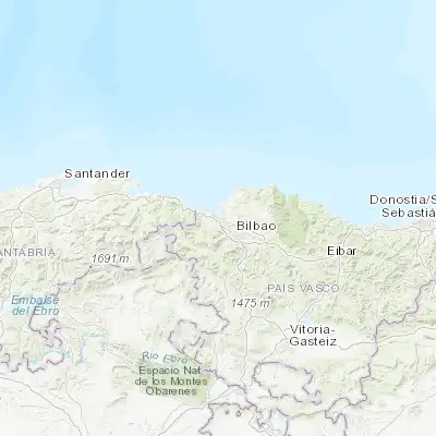 Map showing location of Santurtzi (43.328420, -3.032480)
