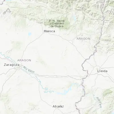 Map showing location of Sariñena (41.791280, -0.158040)