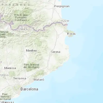 Map showing location of Sarrià de Ter (42.016670, 2.833330)