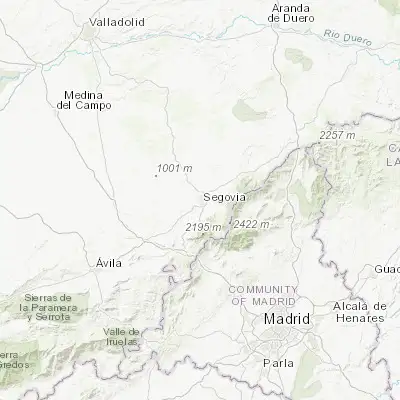 Map showing location of Segovia (40.948080, -4.118390)