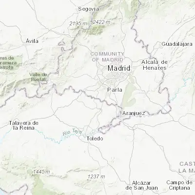 Map showing location of Serranillos del Valle (40.202110, -3.881870)